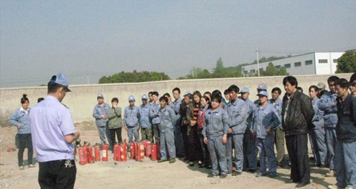 Fire drill of Yixing Sunshine Linen Textile Co., Ltd.